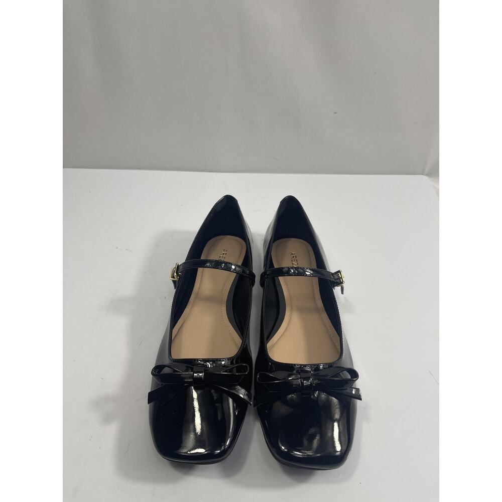 Arezzo Emerson Ballet Shoes Women's Size 9 Black Mary Jane Flats Bow Patent - Picture 9 of 15